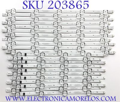 KIT DE LEDS ORIGINAL PARA TV LG 22 PIEZAS / NUMERO DE PARTE EAV65034601 / EAV65034701 / SSC_Y21_SLIM_TRIDENT_86UP80_LGD_A / SSC_Y21_SLIM_TRIDENT_86UP80_LGD_B / 86UP80_LGD_A_PTN8_REV01 / 86UP80_LGD_B_PTN8_REV01 / PANEL NC860TQF- AAKH3 / MODELO 86UQ8000AUB